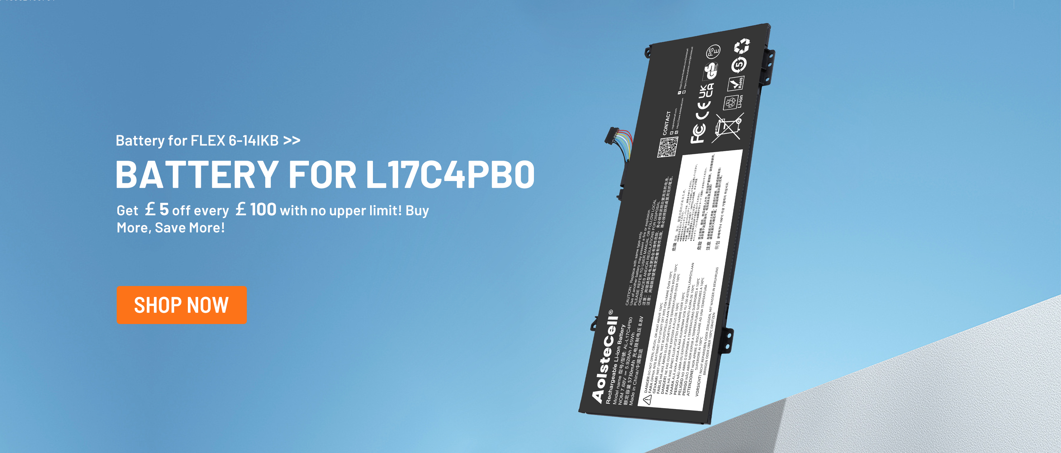 Battery for l17c4pb0
