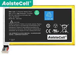 Battery for Amazon 58-000055(1ICP4/82/138)
