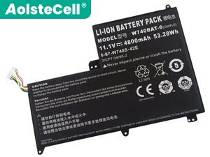 Battery for Clevo W740BAT-6(3ICP7/34/95-2)